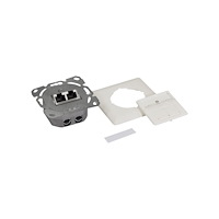 2direct LogiLink Professional - network socket-outlet - Cat.6A, wall outlet, shielded, vertical cable entry - 1 grupp - 2 nätver...