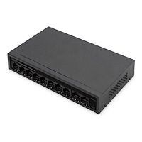 Digitus DIGITUS - switch - IEEE 802.3af, IEEE 802.3at - 8 portar - ohanterad