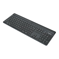 Targus Targus EcoSmart - tangentbord - hållbar energiutvinning - QWERTY - Nordisk - svart Inmatningsenhet
