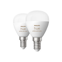 Philips Philips Hue White and Color Ambiance - LED-glödlampa - form: P45 - E14 - 5.1 W - varmt till kallt vitt ljus - 2200-6500...