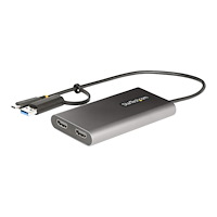 StarTech.com StarTech.com USB-C to Dual-HDMI Adapter, USB-C or A to 2x HDMI, 4K 60Hz, 100W PD Pass-Through, 1ft (30cm) Built-in Cable...