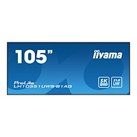 Iiyama iiyama ProLite LH10551UWS-B1AG 105" Klass (104.7" visbar) LED-bakgrundsbelyst LCD-skärm - 5K - för digital skyltning