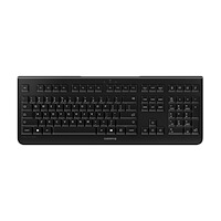 CHERRY CHERRY KW 3000 - tangentbord - QWERTY - USA med eurosymbol - svart Inmatningsenhet