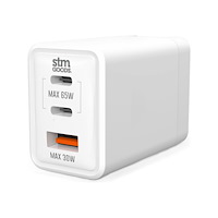 STM STM strömadapter - universell - 2 x USB-C, USB typ A - 65 Watt