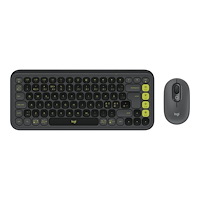 Logitech Logitech POP Icon Combo - sats med tangentbord och mus - QWERTY - nordiskt (danska/finska/norska/svenska) - grafit, grön...