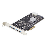 StarTech.com StarTech.com 4-Port USB-A PCIe Card, USB 3.2 5Gbps, 4x USB Controllers - USB-adapter - PCIe 2.0 x4 - USB 3.2 Gen 1 x 4