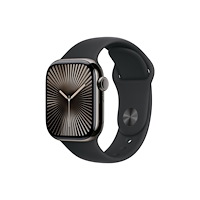 Apple Apple Watch Series 10 (GPS + Cellular) - skiffer titan - smart klocka med sportband - svart - 64 GB
