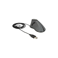 DeLOCK Delock - vertikal mus - USB - grå, svart