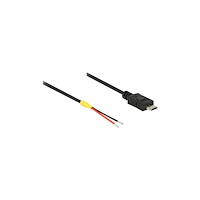 DeLOCK Delock - strömkabel - Mikro-USB typ B (endast ström) till blank tråd - 20 cm