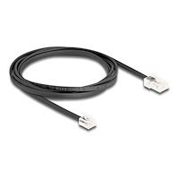 DeLOCK Delock telefonkabel - 2 m - svart