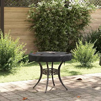 vidaXL Utebordsskydd Svart 62 x 62 x 10 cm 210D tyg