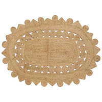 vidaXL Matta Beige 100 x 152 cm Jute