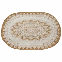 vidaXL Matta Brun 122 x 183 cm Jute