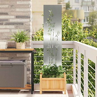 vidaXL Trädgårds integritetsskärm Silver 32 x 140 cm Galvaniserat stål