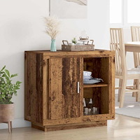 vidaXL Sideboard Gammalt trä 40 x 80 x 75 cm Konstruerat trä