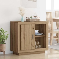 vidaXL Sideboard artisan ek 40 x 80 x 75 cm Konstruerat trä