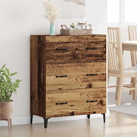 vidaXL Sideboard Gammalt trä 69.5 x 34 x 90 cm Konstruerat trä