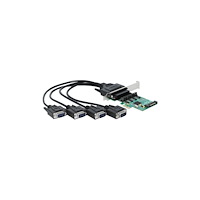 DeLOCK Delock PCI Express Card to 4 x Serial RS-232 with voltage supply - seriell adapter - PCIe - RS-232 x 4