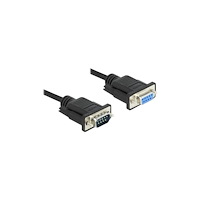 DeLOCK Delock - seriell förlängningskabel - DB-9 till DB-9 - 1 m