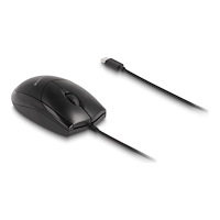 DeLOCK Delock - mus - tyst - USB-C - svart