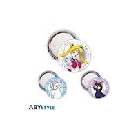 GB Posters & Merch Sailor Moon Luna & Artemis 3 Badge Pack