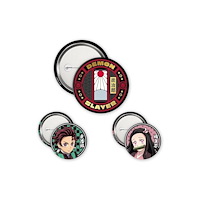 GB Posters & Merch Demon Slayer Tanjiro & Nezuko 3 Badge Pack
