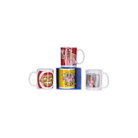 POSH PAWS INTERNATIONAL 11Oz Bullseye Mug With Gift Box 4 Asst