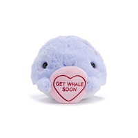 POSH PAWS INTERNATIONAL Love Hearts 7" Get Whale Soon Plush Gift