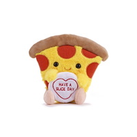 POSH PAWS INTERNATIONAL Love Hearts 7" Pizza Slice Plush Gift