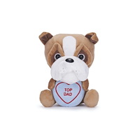 POSH PAWS INTERNATIONAL Love Hearts 7" Top Dad Bulldog Plush Gift