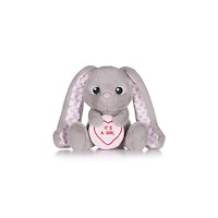 POSH PAWS INTERNATIONAL Love Hearts 7" Baby Girl Bunny Plush Gift