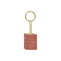 Half Moon Bay Keyring Metal - Pulteney Press (Book Lovers)
