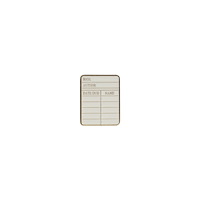 Half Moon Bay Pin Badge - Pulteney Press (Library card)