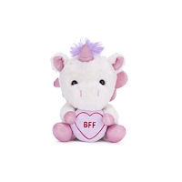 POSH PAWS INTERNATIONAL Love Hearts 7" Unicorn Bff Plush Gift