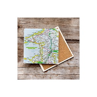 The Sugar Shed OS Map Ceramic Single Coaster - Pembrokeshire Coast National Park