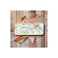 The Sugar Shed OS Map Metal Pencil Tin - North York Moors National Park