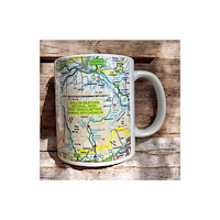 The Sugar Shed OS Map Ceramic Mug - Brecon Beacons National Park