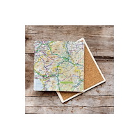 The Sugar Shed OS Map Ceramic Single Coaster - Snowdonia National Park