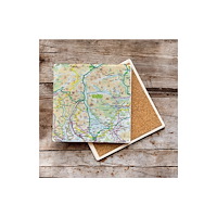 The Sugar Shed OS Map Ceramic Single Coaster - Loch Lomond and The Trossachs National Park