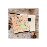 The Sugar Shed OS Map Wooden Square Magnet - Cairngorms National Park