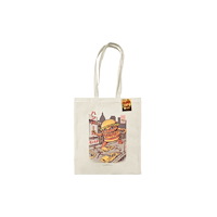 Pyramid International Ilustrata (Burgerzilla) Natural Tote Bag
