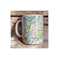The Sugar Shed OS Map Ceramic Mug - Dartmoor National Park