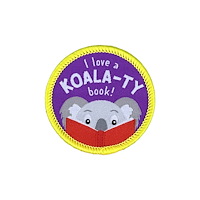 Pawprint Family I Love a Koala-ty Book Sew On Patch