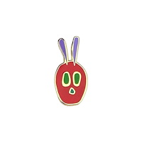 Pawprint Family Caterpillar Head Pin Badge