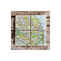 The Sugar Shed OS Map Ceramic Four Coaster Set - The Broads
