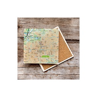 The Sugar Shed OS Map Ceramic Single Coaster - Cairngorms National Park