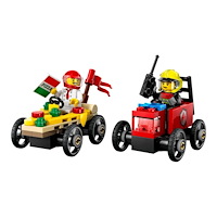 LEGO LEGO City 60458 - Pizza vs. Fire Truck Race Car Pack - byggsats