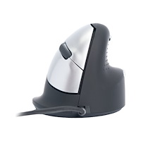 R-Go Tools B.V. R-Go Ergonomic mouse HE Break - mus - USB - svart/silver