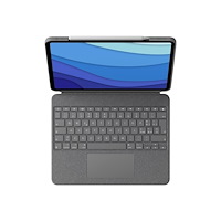 Logitech Logitech Combo Touch - tangentbord och foliefodral - med pekdyna - QWERTZ - tysk - sand Inmatningsenhet