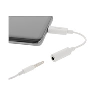 Deltaco DELTACO USBC-1145 - USB-C till uttagsadapter för hörlurar - 11 cm